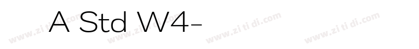 华康青花黑A Std W4字体转换